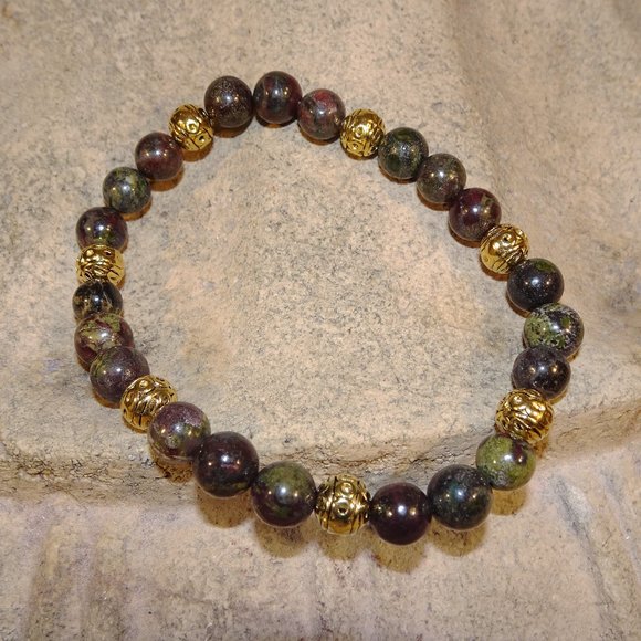 Men's stretch bracelets, double-strung, made-to-order by Carole With an E! - Picture 6 of 9